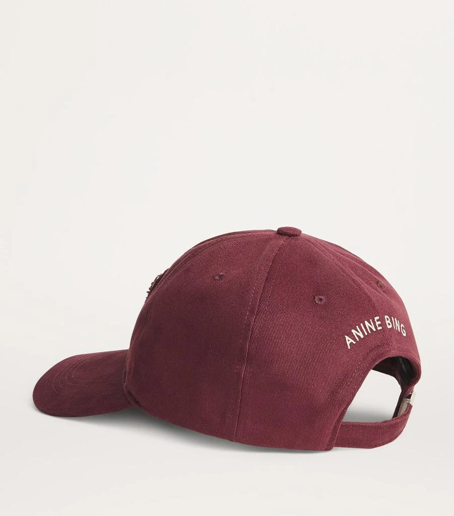 ANINE BING Cotton Jeremy Letterman Baseball Cap 3