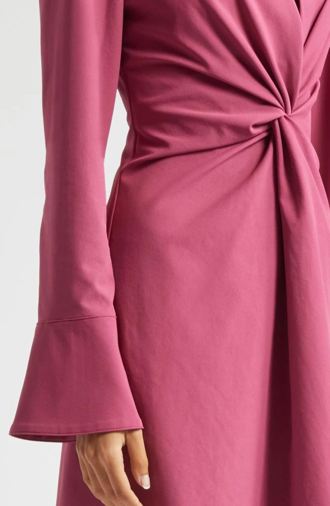 Cinq à Sept McKenna Front Twist Long Sleeve Mini Shirtdress 4