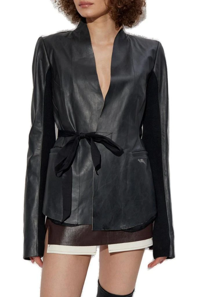 Rick Owens Rick Owens V-Neck Belted Jacket 2