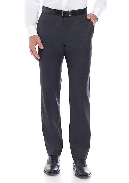 Tommy Hilfiger Hilfiger Sharkskin Windowpane Stretch Classic Fit Pants Separate 1