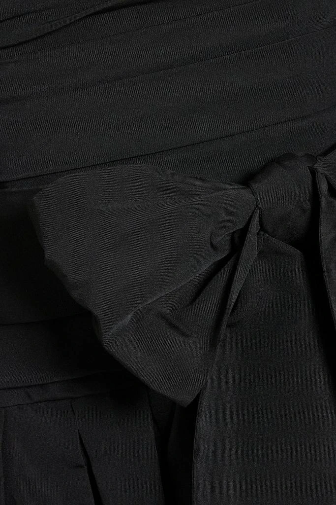 Valentino Off-the-shoulder belted cotton-blend taffeta mini dress 4