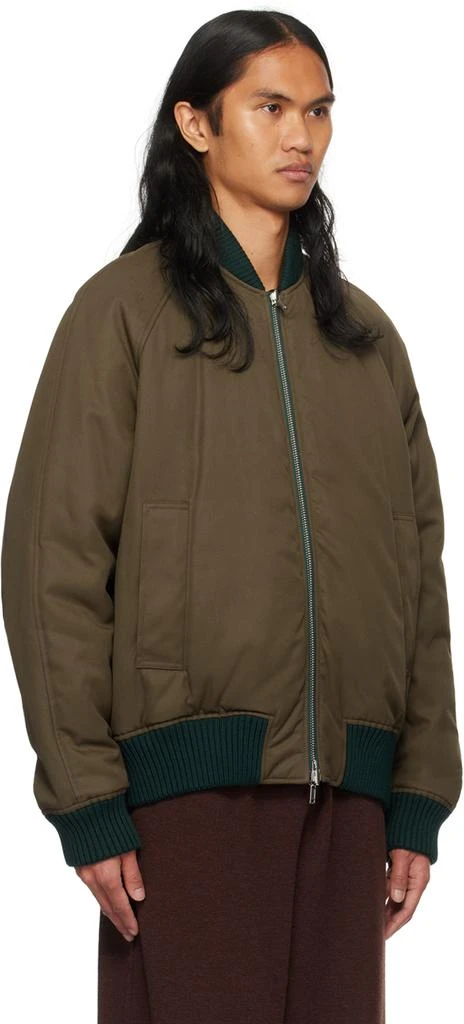 Burberry Green Check Reversible Bomber Jacket 4