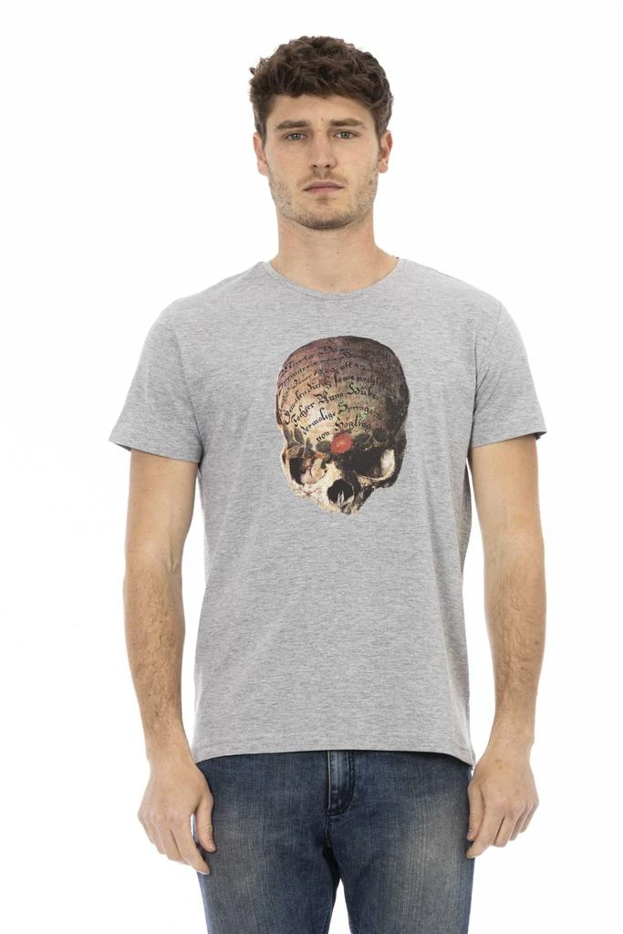 Trussardi Action Trussardi Action Gray Cotton T-Shirt 1