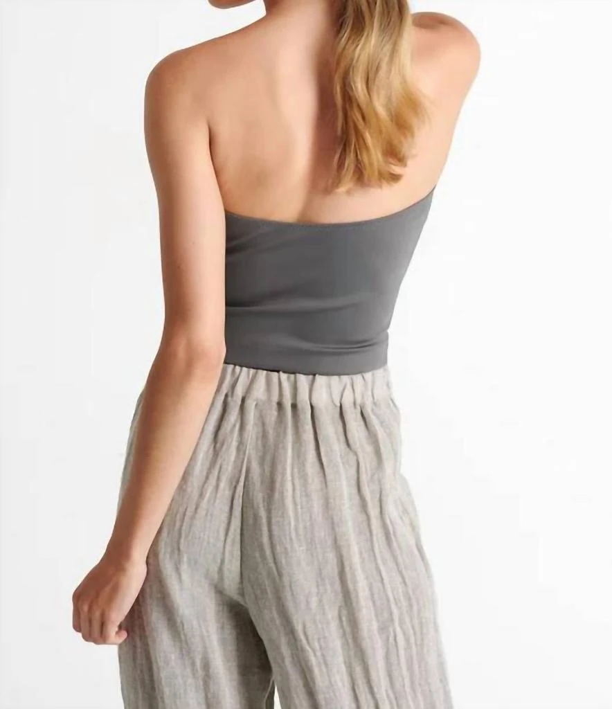 Shan Sofia Classic Bandeau Top In Pewter 4