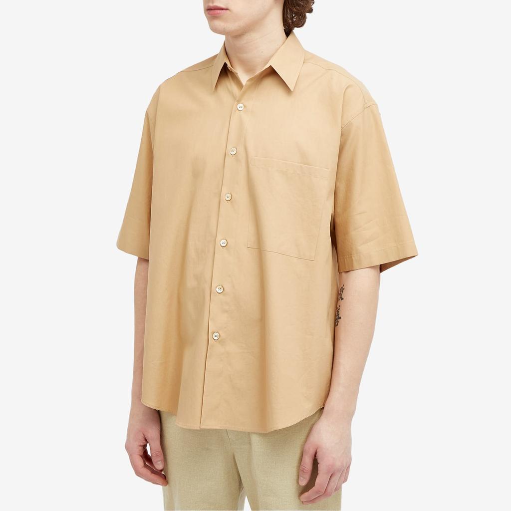 AURALEE Auralee Washed Finx Short Sleeve Shirt