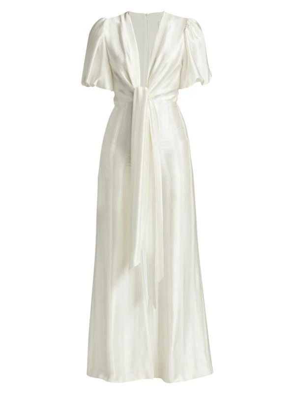 Galvan Eden Tie-Waist Wide-Leg Jumpsuit 6