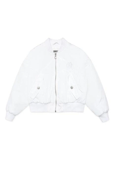 MM6 Maison Margiela Kids MM6 Maison Margiela Kids Logo-Embroidered Zipped Bomber Jacket 1