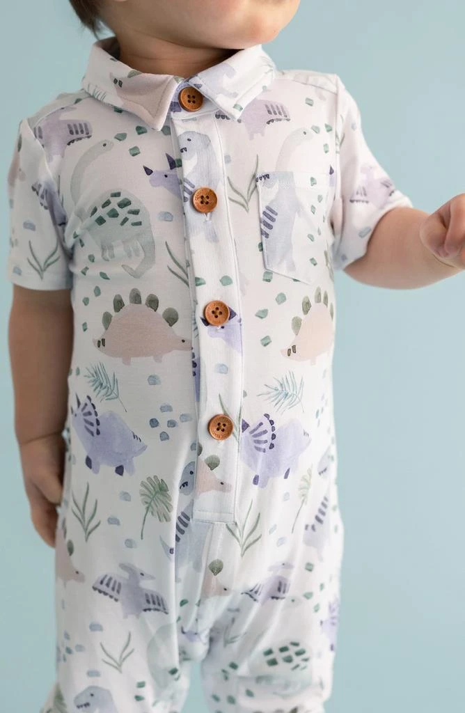 Posh Peanut Dino Henley One-Piece 3