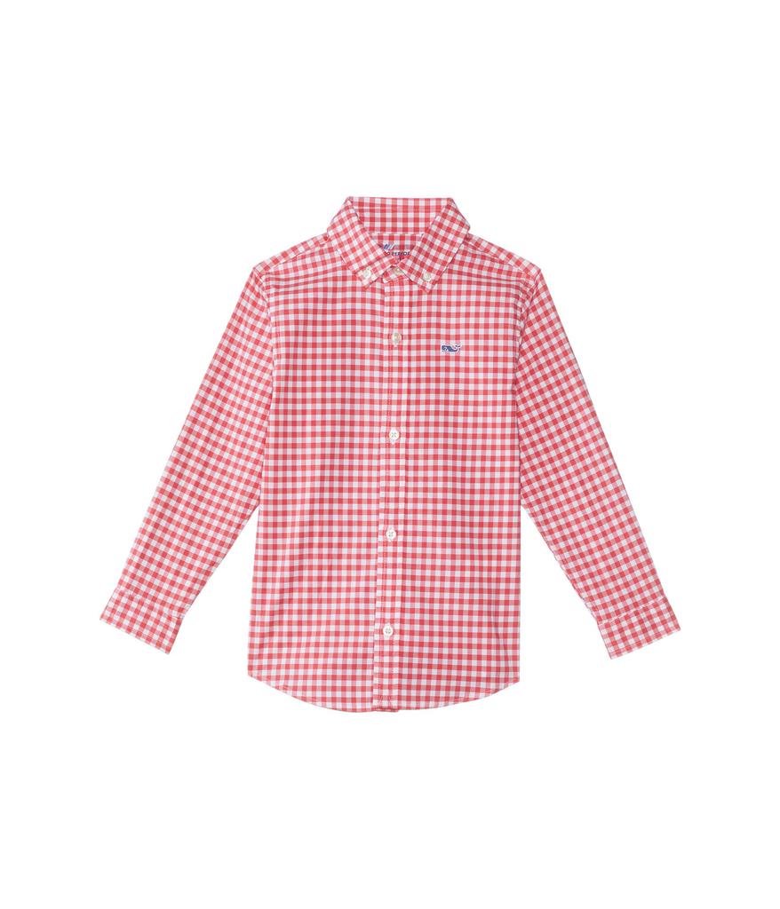 Vineyard Vines Classic Fit Gingham On-The-Go brrr Shirt (Little Kids/Big Kids)