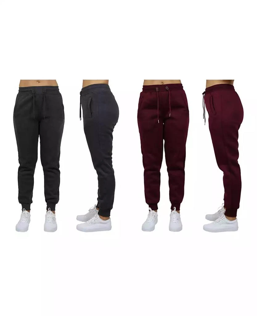 Galaxy By Harvic Women's Loose Fit Fleece Jogger Sweatpants, Pack of 2 5