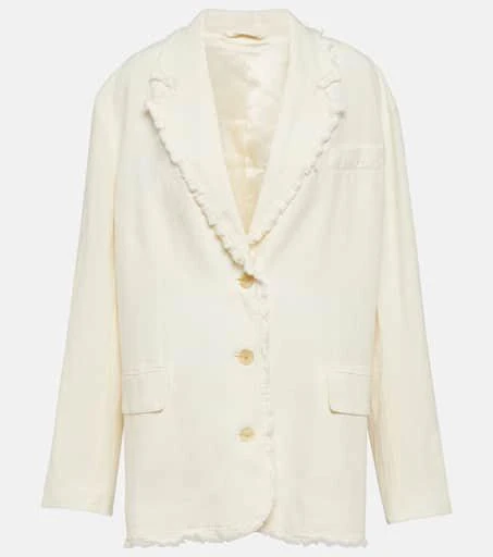 Acne Studios Cotton and linen blazer 1