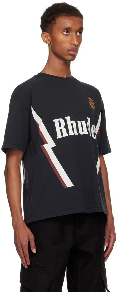 Rhude Black Lightning Crew T-shirt 2