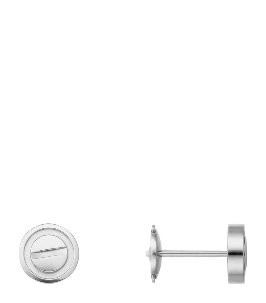 Cartier White Gold LOVE Stud Earrings 4