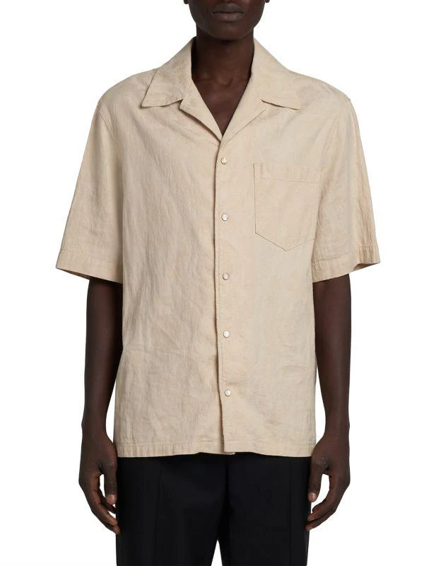 Versace Denim Short-Sleeve Shirt 1
