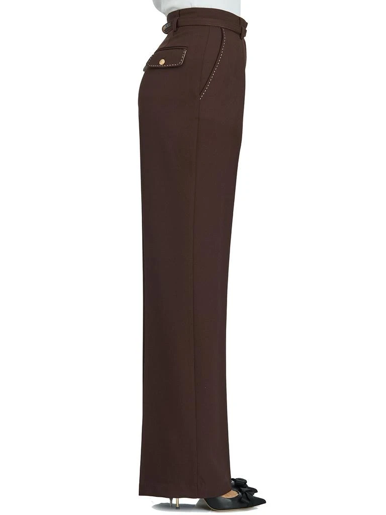 ELISABETTA FRANCHI Elisabetta Franchi Contrast Topstitched Cool Trousers 4