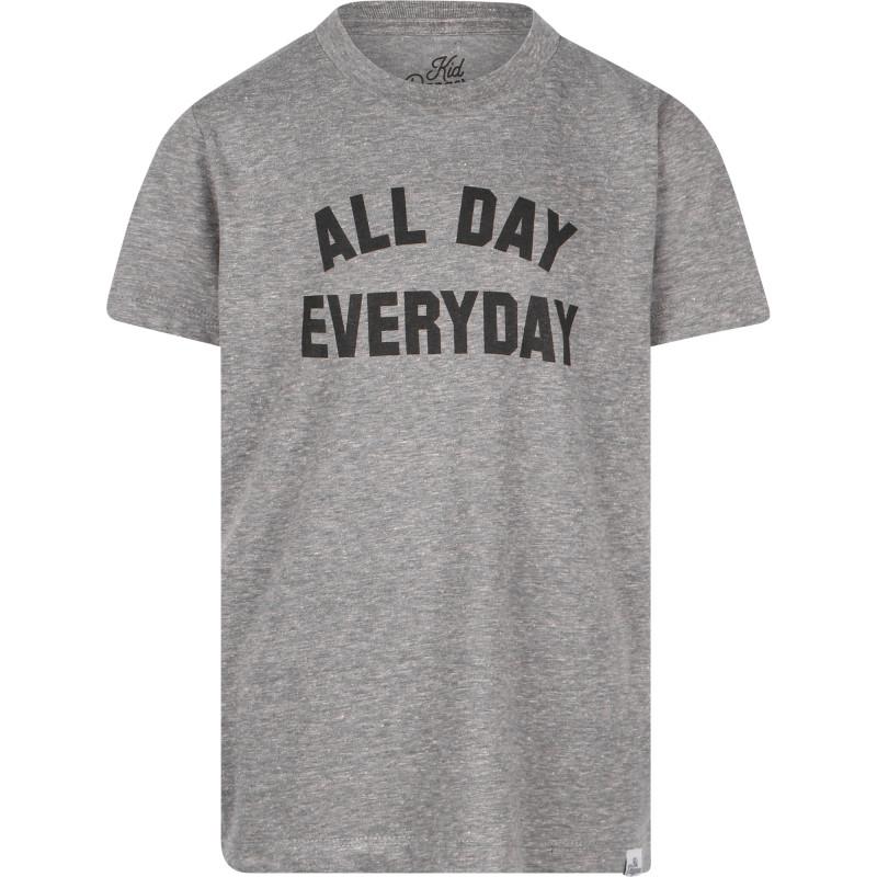Kid Dangerous Slogan t shirt in grey