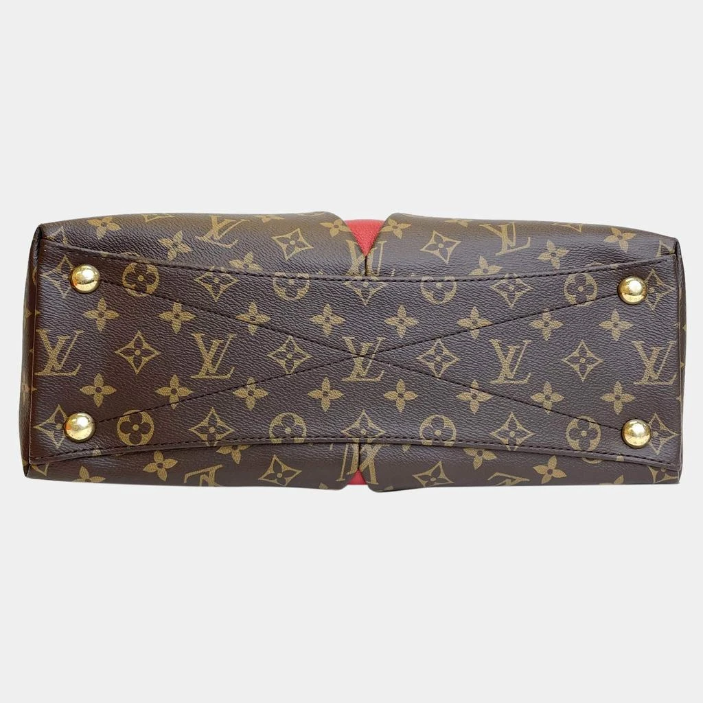 Louis Vuitton Louis Vuitton Red Monogram Canvas and Leather V Tote Bag 7