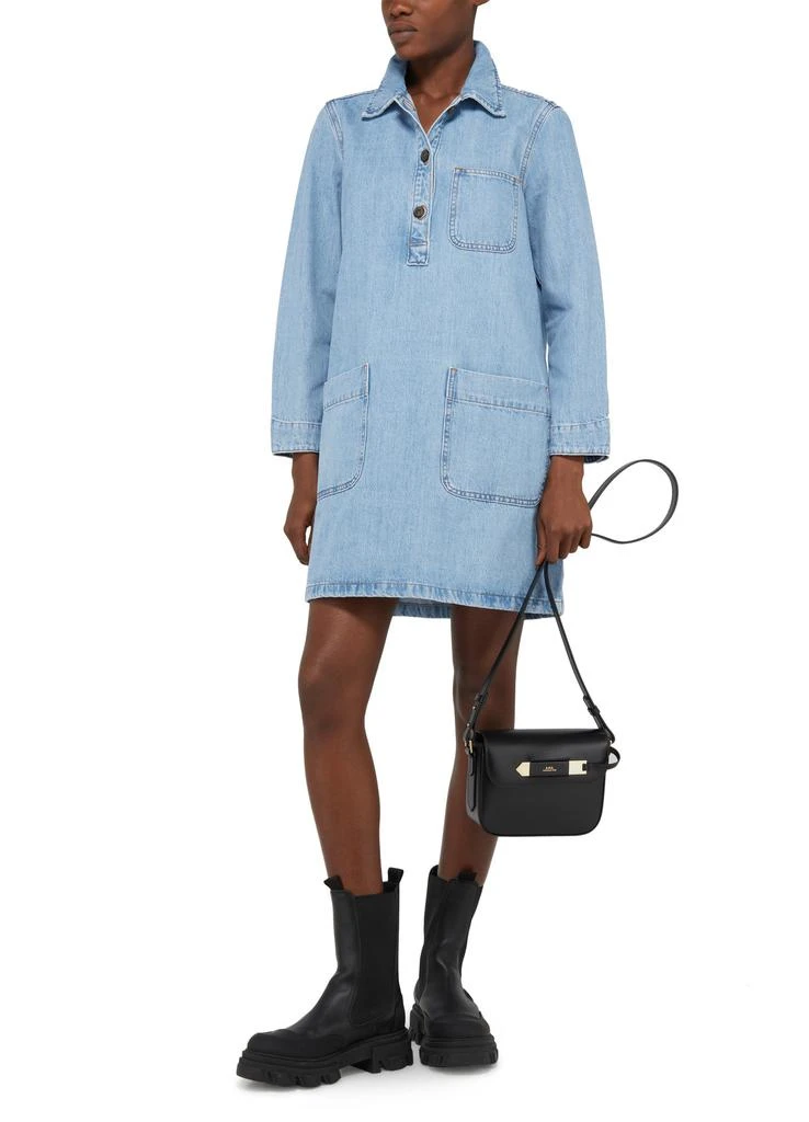 A.P.C. Aurelia denim short dress 6