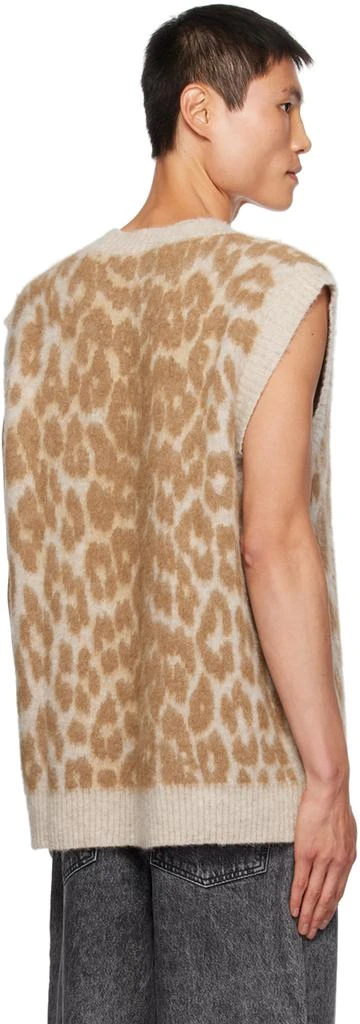 Ganni Brown Leopard Vest 3