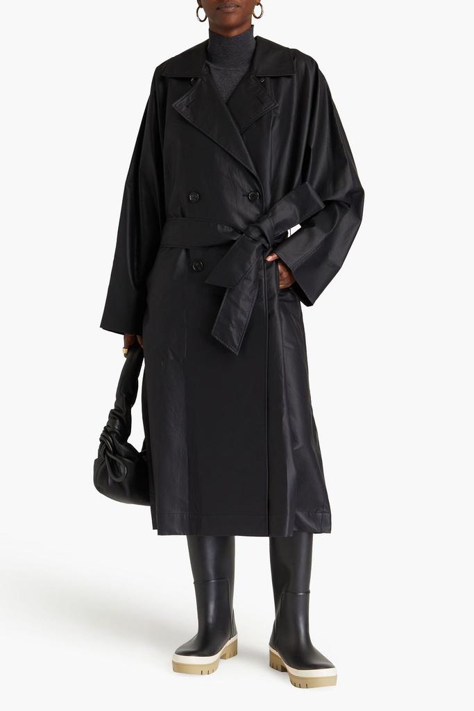 Le 17 Septembre Belted coated-cotton trench coat