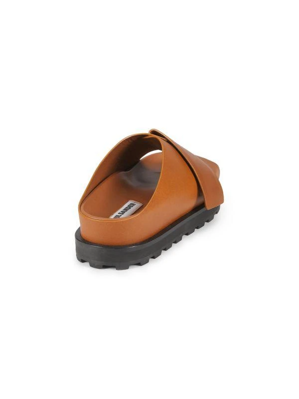 Jil Sander Leather Flat Sandals 3