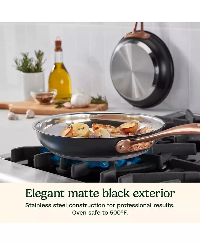 Cuisinart Matte Black Elegance 8" and 10" Skillet Set 5