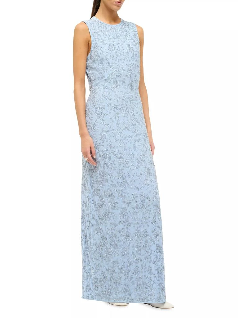 Staud Como Beaded Column Maxi Dress 3