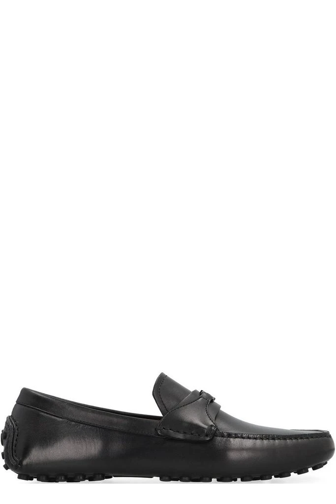 Shop Ferragamo Gancini-Buckle Slip-On Loafers on Sale at  display picture 2