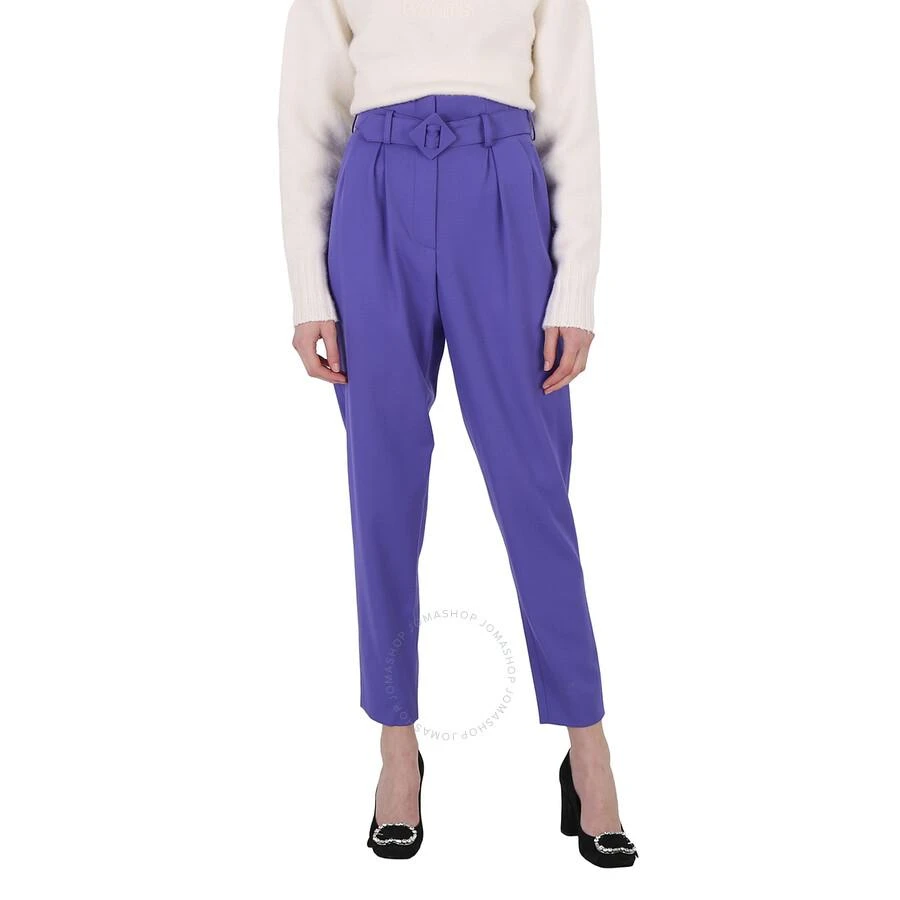 Moschino Ladies Purple Straight Leg Trousers 1