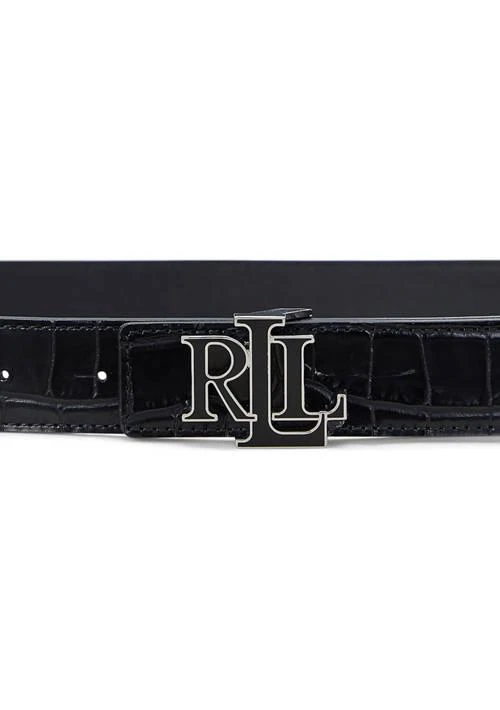 Ralph Lauren Ralph Lauren Logo Reversible Crocodile Embossed Belt 2
