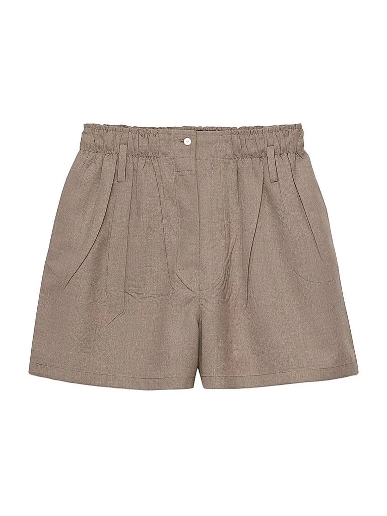Prada Mouliné Wool Shorts 1