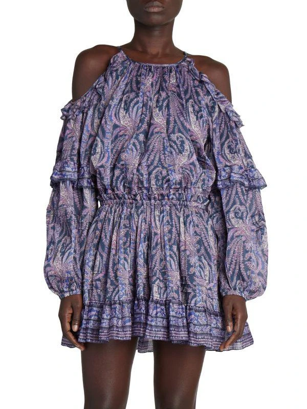 Isabel Marant Gabinia Paisley-Printed Minidress 1