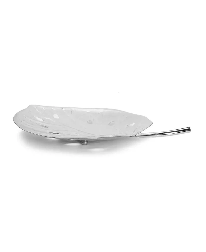 Classic Touch Stainless Steel Leaf Dish, 16" L 2