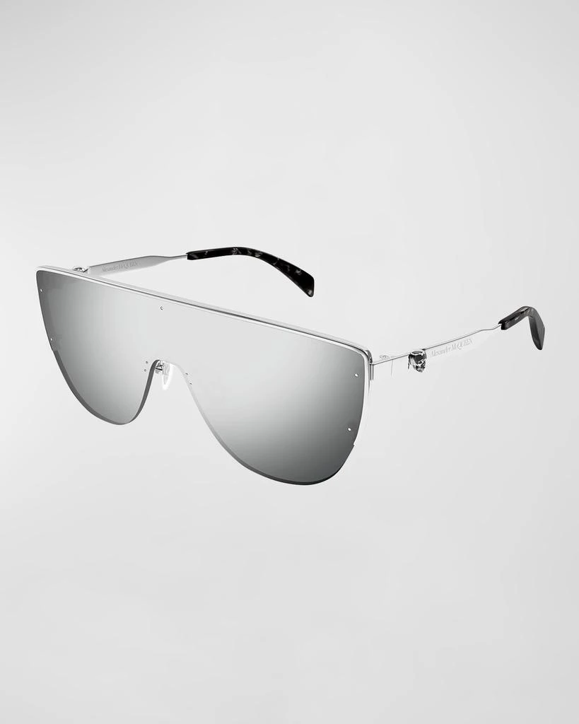 Alexander McQueen Men's Skull Metal Shield Sunglasses 1