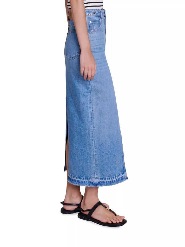 Maje Long Denim Skirt 4