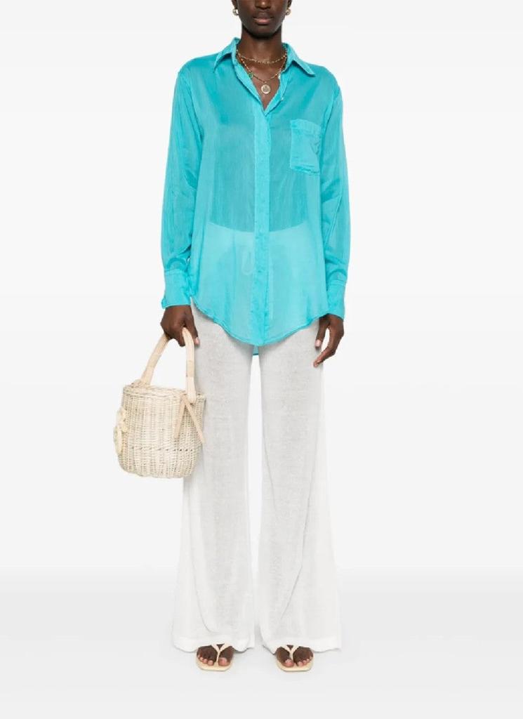 Parosh Wide-Leg Pants With High Waist