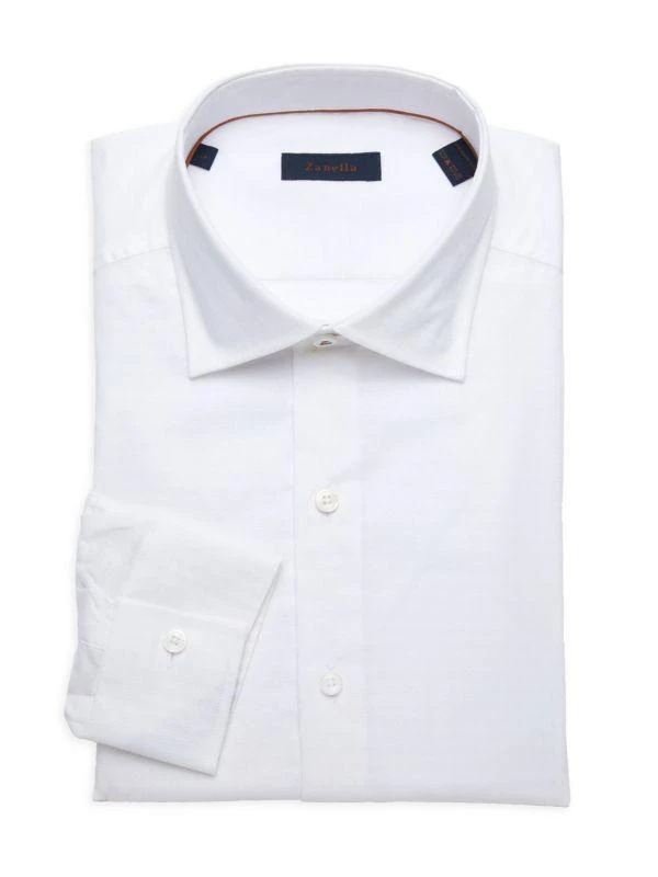 Zanella Solid Dress Shirt 1