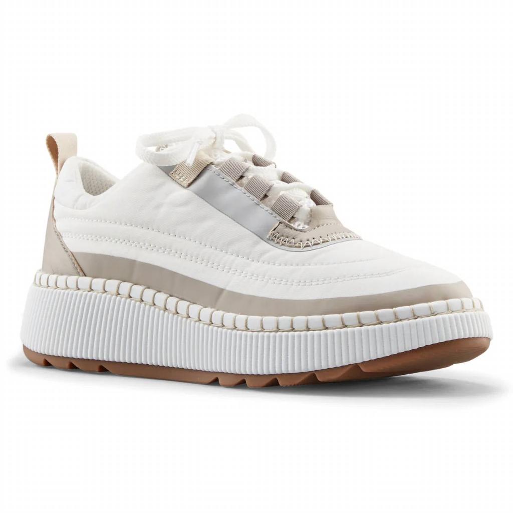 Cougar Women's Sayah Sneaker In White Taupe