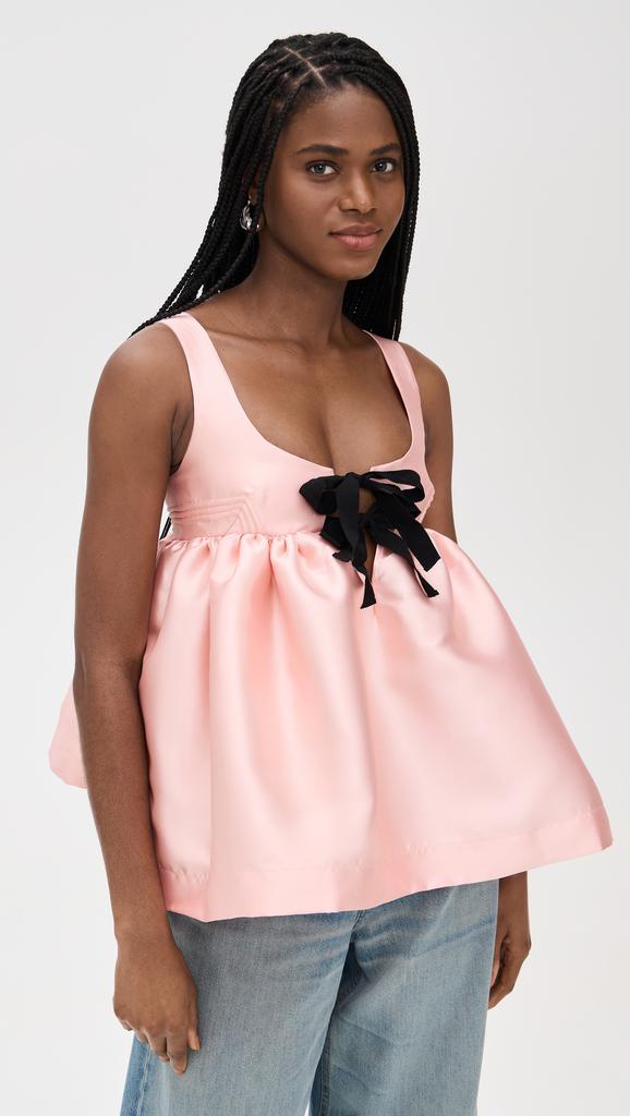 Marques Almeida Mikado Baby Doll Top With Bow Ties