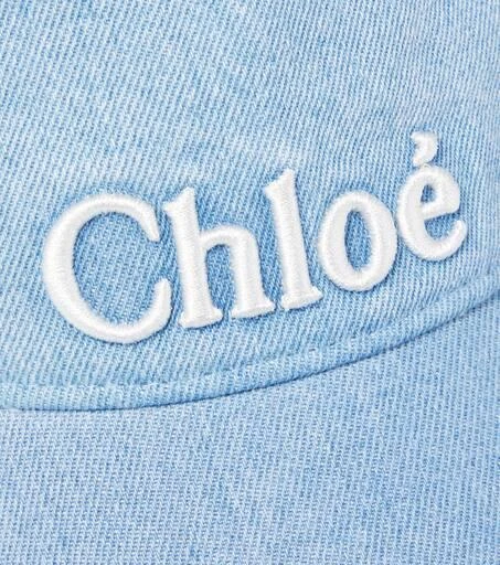 Chloé Logo denim baseball cap 2