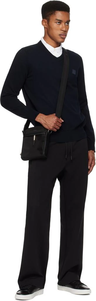 Hugo Boss Black Drop-Needle Cotton Track Pants 4