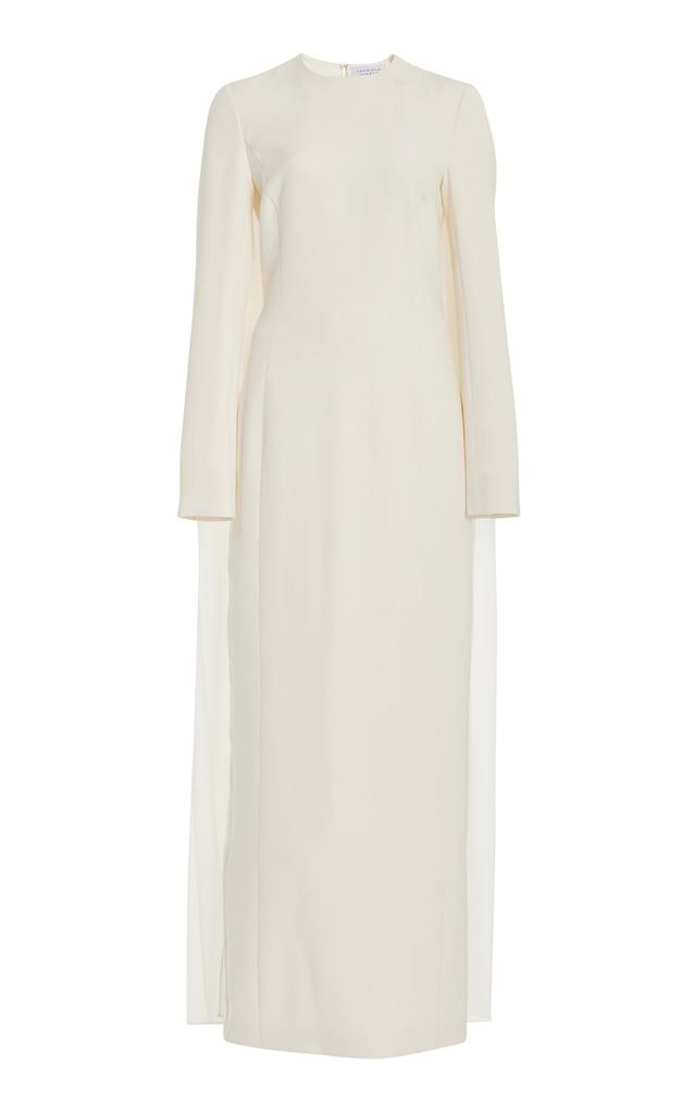 Gabriela Hearst Gabriela Hearst - Carlota Draped Silk-Wool Gown - Ivory - IT 46 - Moda Operandi