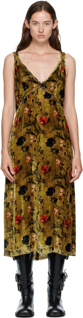 R13 Grunge Slip - Ochre Floral / L