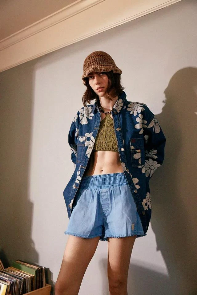 BDG BDG Elissa Denim Printed Shirt Jacket 1