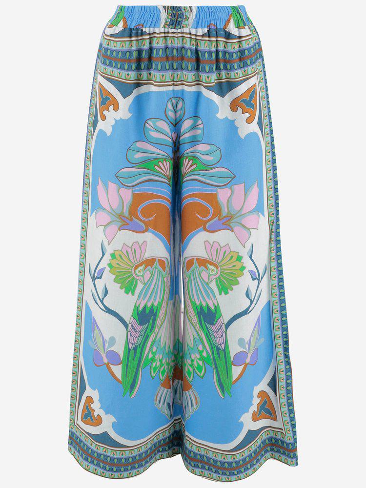 LUG VON SIGA Lug Von Siga Patterned Wide Leg Pants