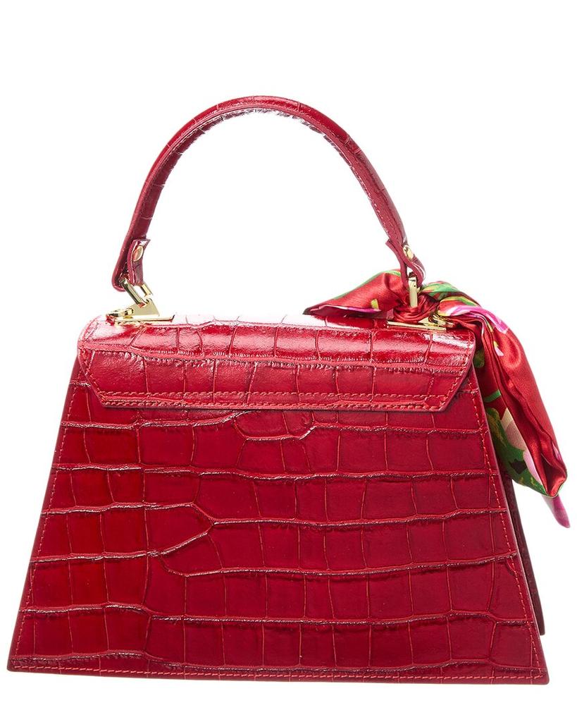 Persaman New York Croc-Embossed Leather Tote