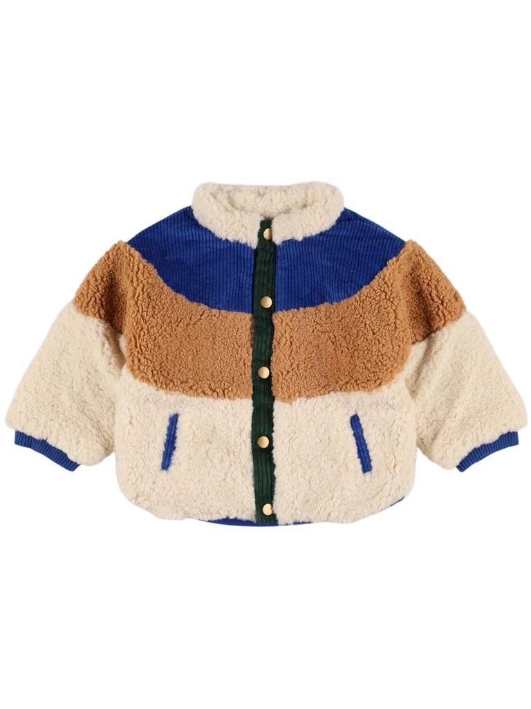 Louise Misha Color Block Teddy Jacket 1