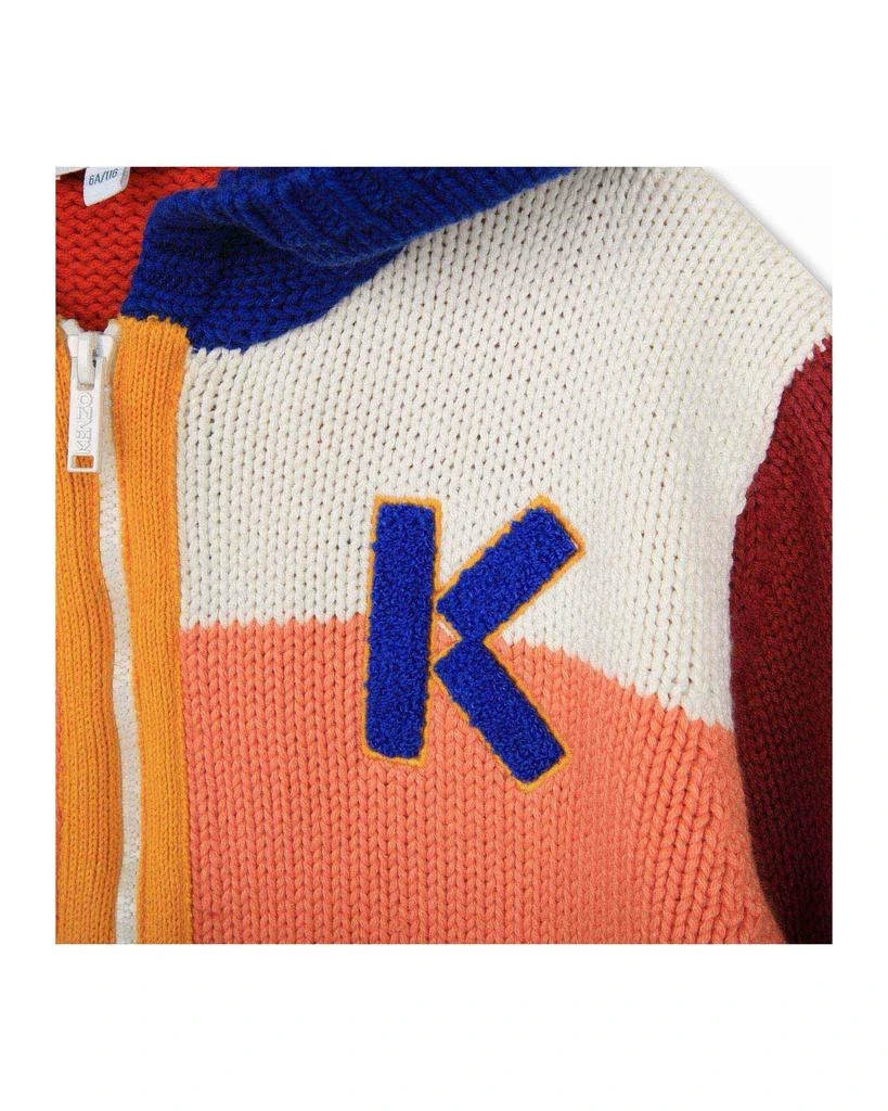 预计3周后发货 Kenzo Cardigan Tricot Wave Blue - Enfant Garçon - Kenzo Kids 3