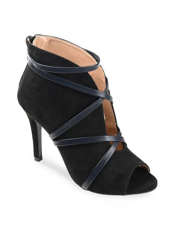 JOURNEE Faux Leather Ankle Boots 3