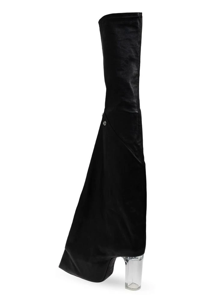 Rick Owens Rick Owens Clear-Heel Pointed Toe Boots 3